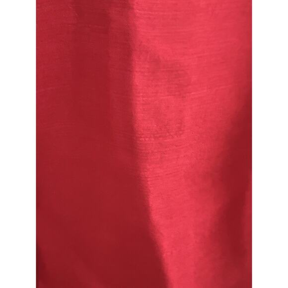 Petanu by Pashma Red Silk Blouse •M• Shirt Gorgeous Button Down Long Sleeve - Picture 7 of 8